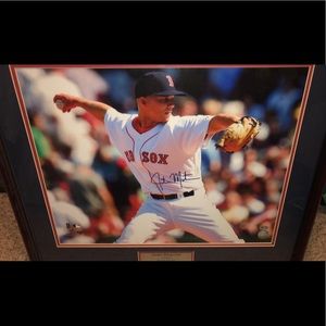 Autographed Red Sox Justin Masterson Wall Photo
